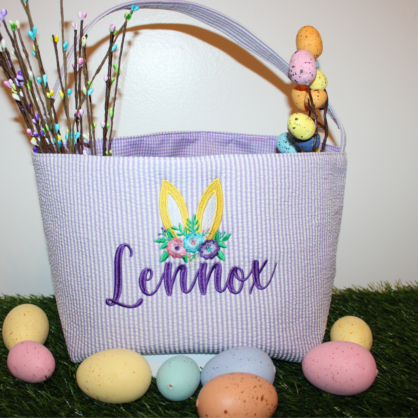Seersucker Easter Basket