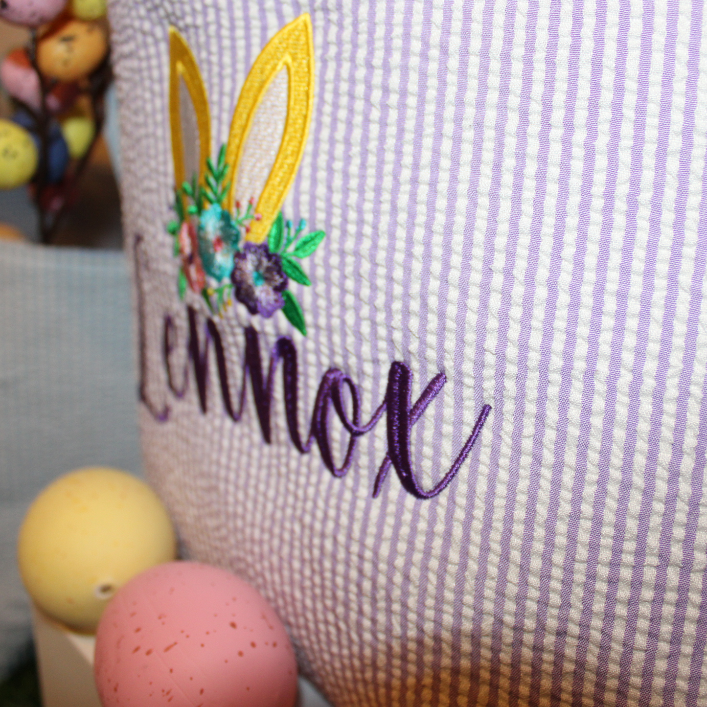 Seersucker Easter Basket