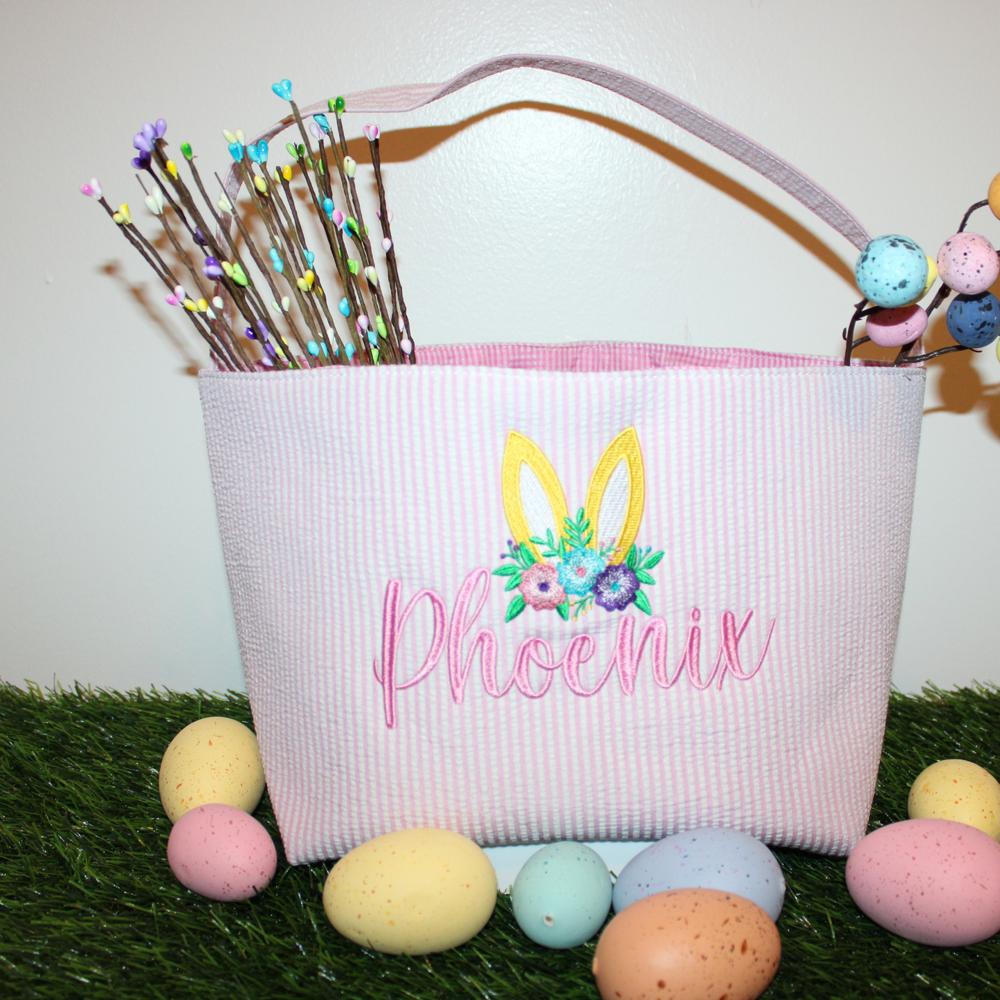Seersucker Easter Basket