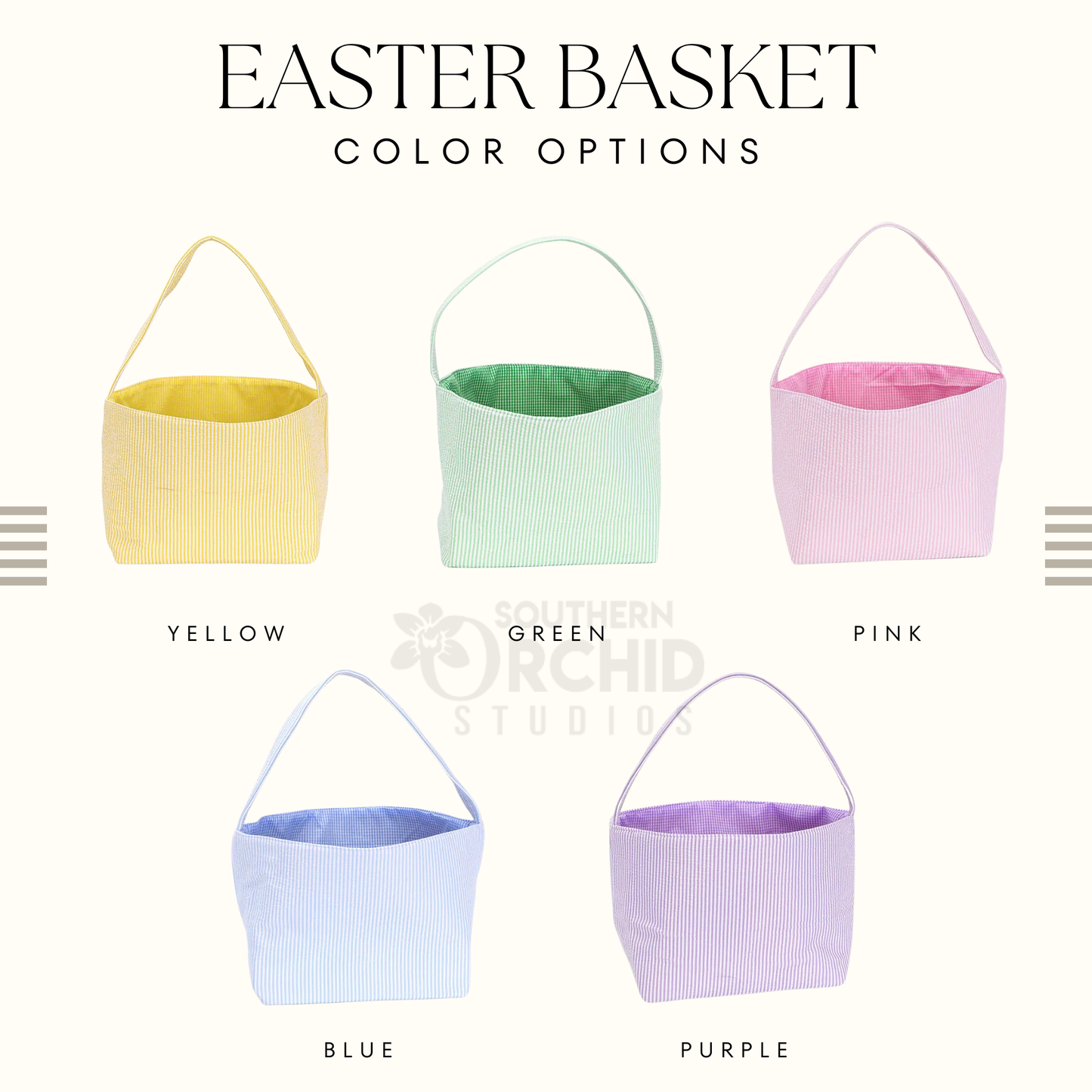 Seersucker Easter Basket