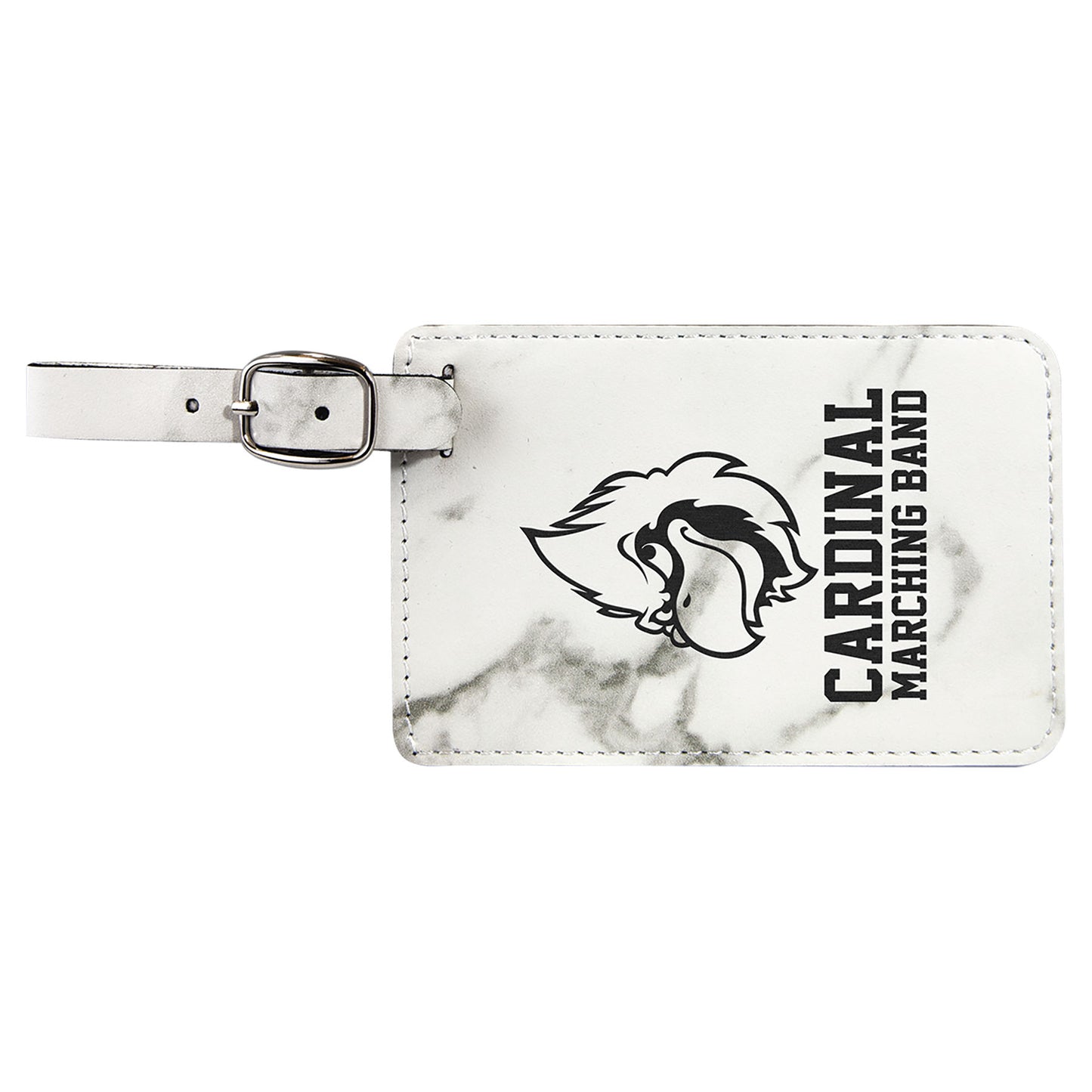 Engraved Leather Luggage Tag