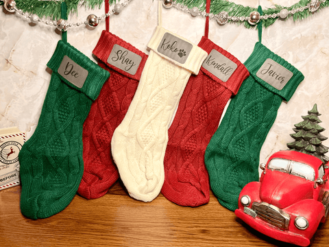 Classic Knit Christmas Stocking