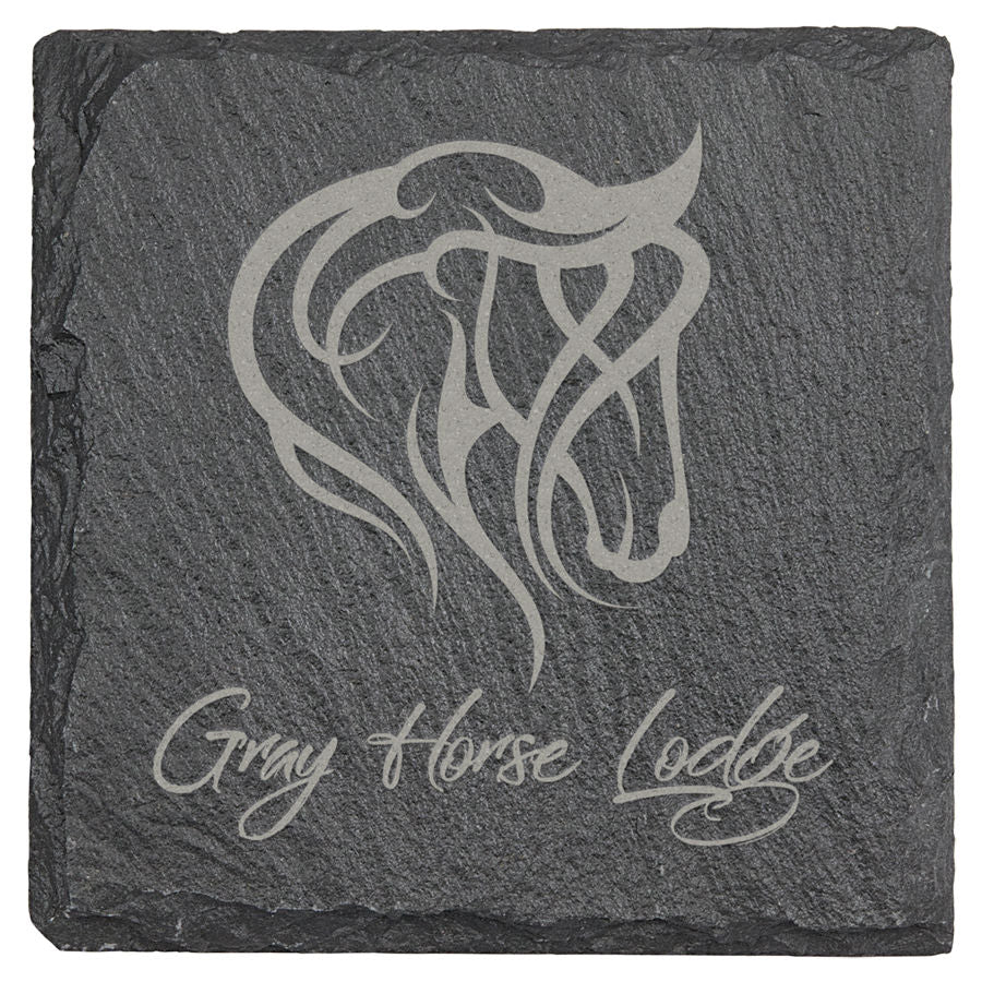 Slate Coasters - Square Set of Four