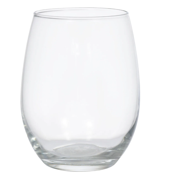 Personalized Stemless Wine Glass - Southern Glam Monogram