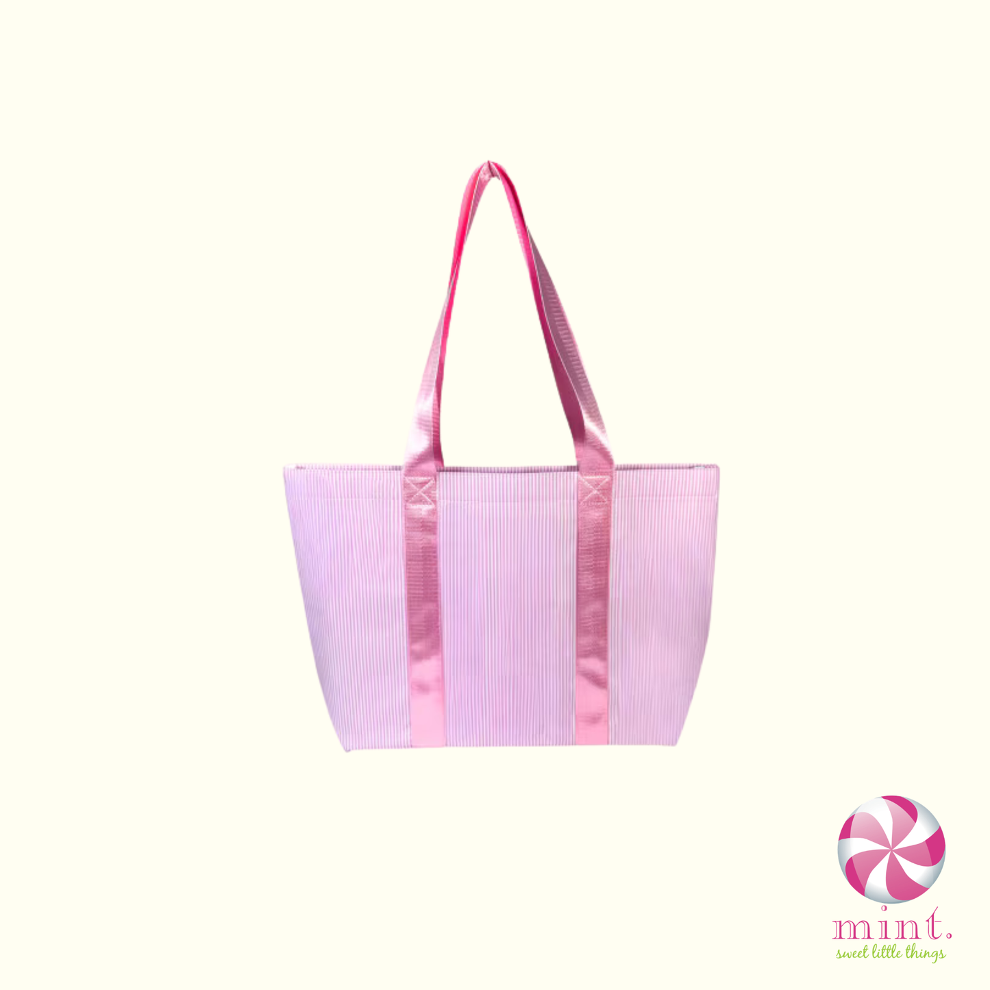Pink Preppy Stripe Tote by Mint
