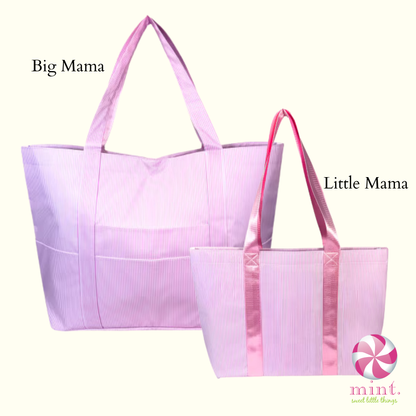 Pink Preppy Stripe Tote by Mint