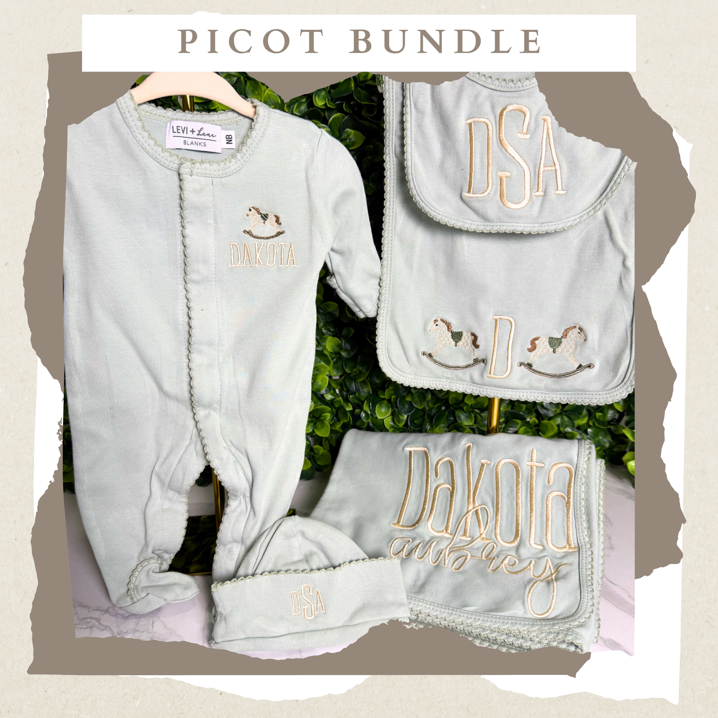 Picot Trim Baby Bundle