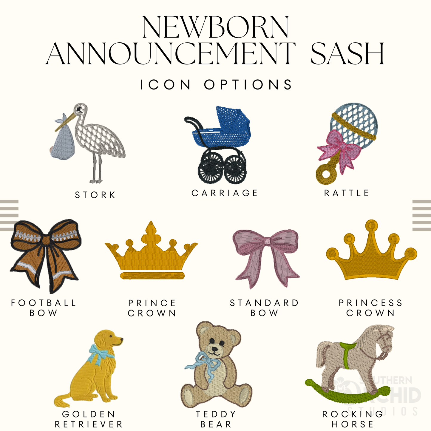 Newborn Announcement Sash