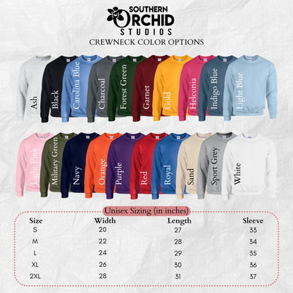 Custom Embroidered Hoodie or Crewneck Sweatshirt