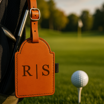 Golf Bag Tag + Tee Holder