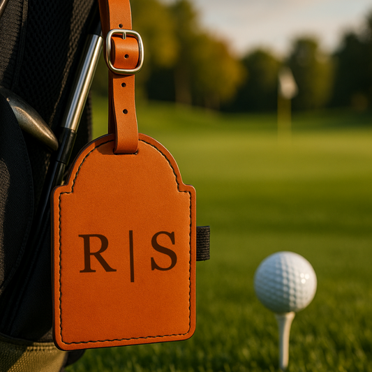 Golf Bag Tag + Tee Holder