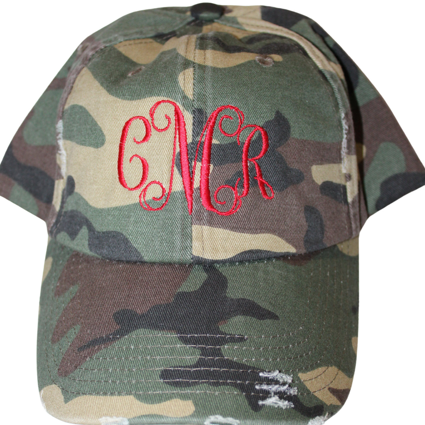 Monogram Distressed Hat