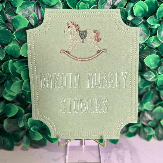 Bassinet Name Card
