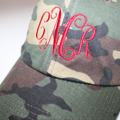 Monogram Distressed Hat