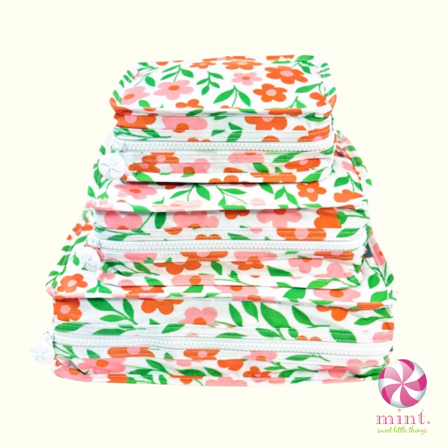 In Bloom Stacking Zipper Pouch by Mint