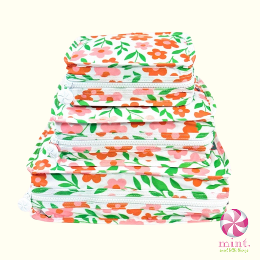 In Bloom Stacking Zipper Pouch by Mint