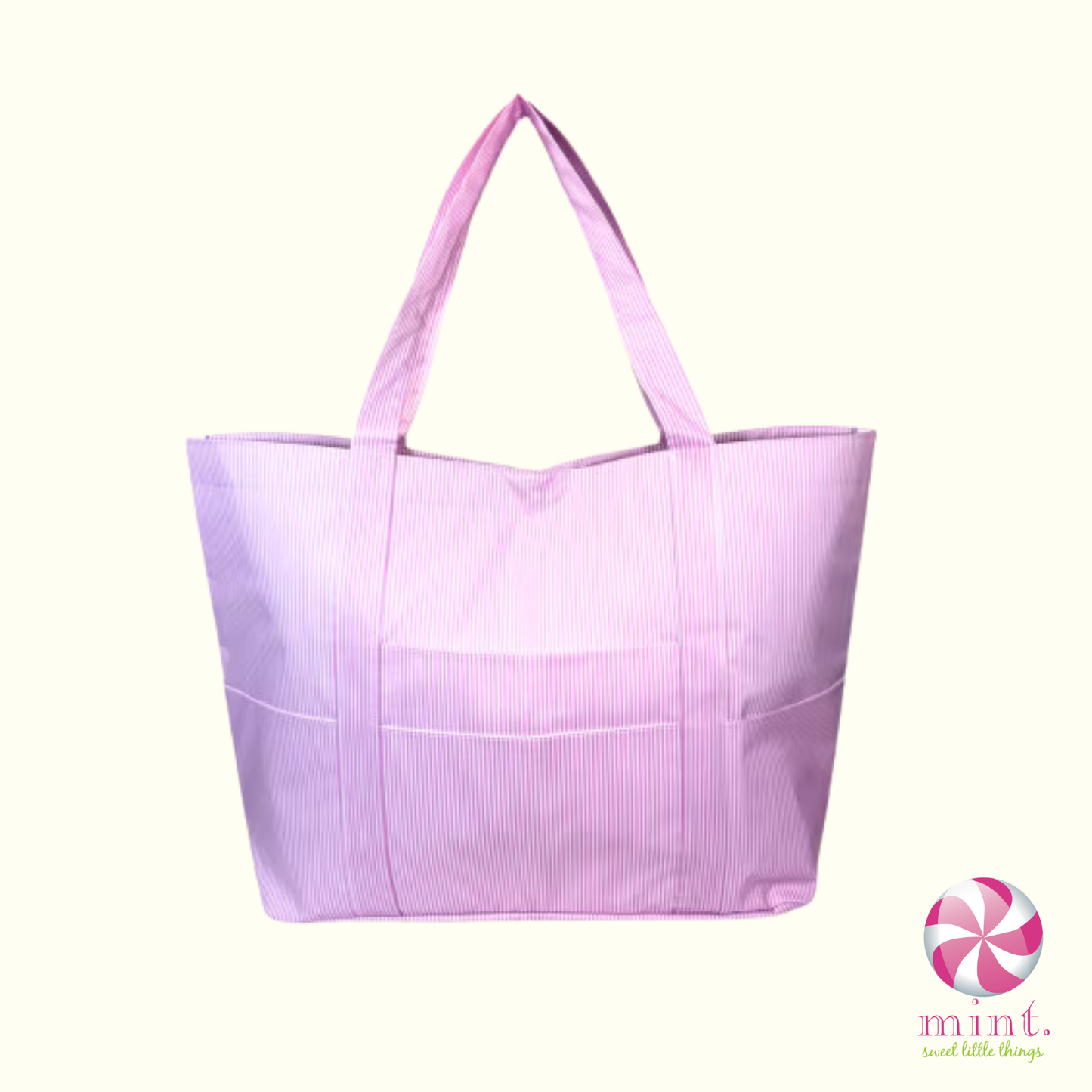 Pink Preppy Stripe Tote by Mint
