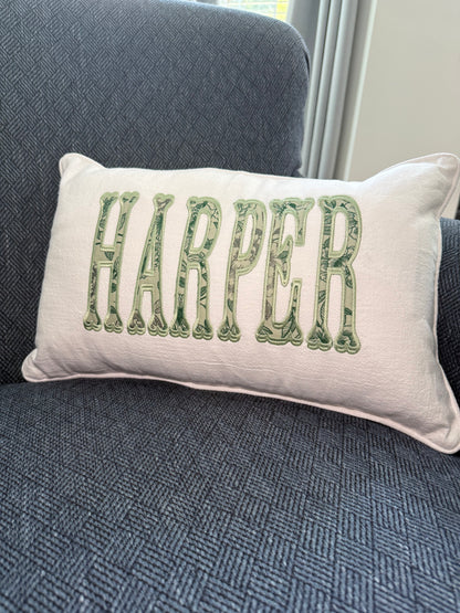 Nursery Pillow - Piped Edge