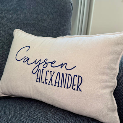 Nursery Pillow - Piped Edge
