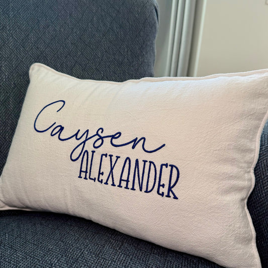 Nursery Pillow - Piped Edge