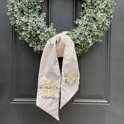 Give Thanks Wreath Sash