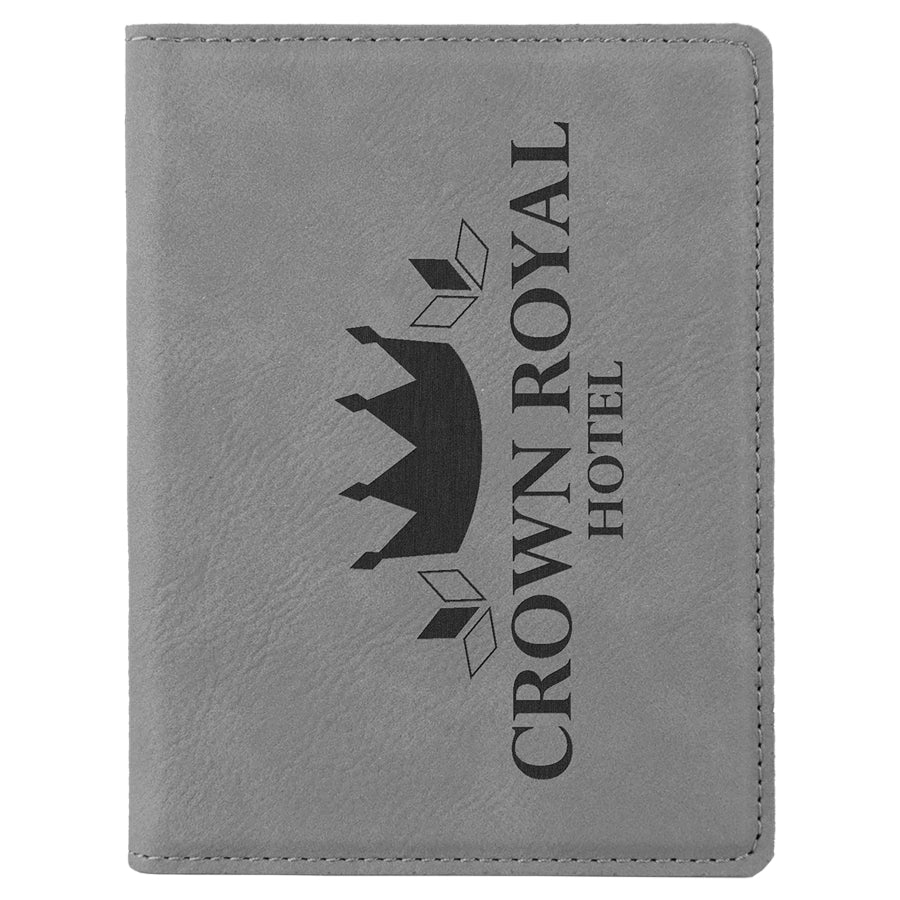 Engraved Leatherette Passport Holder