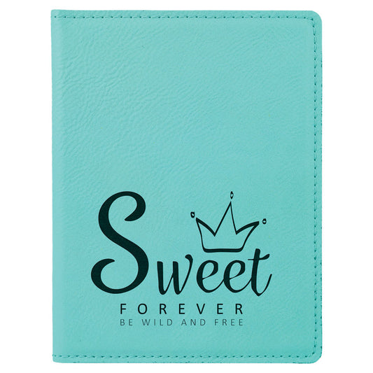 Engraved Leatherette Passport Holder