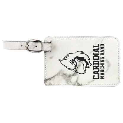 Engraved Leather Luggage Tag