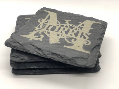 Slate Coasters - Square Set of Four