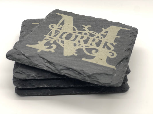 Slate Coasters - Square Set of Four